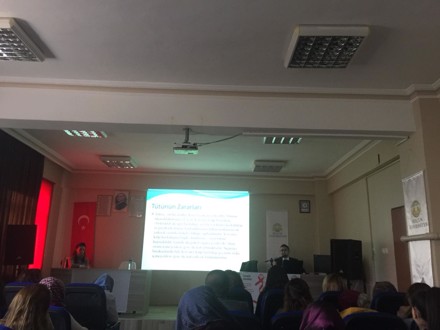 OKULUMUZDA BOZKIR TOPLUM SAĞLIĞI MERKEZİ HIV AİDS KONULU SEMİNER YAPTI